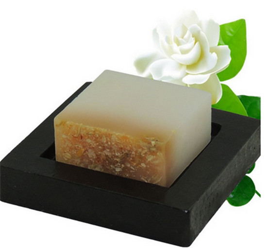 cold process handmade jasmine soap with jasmine essential oil