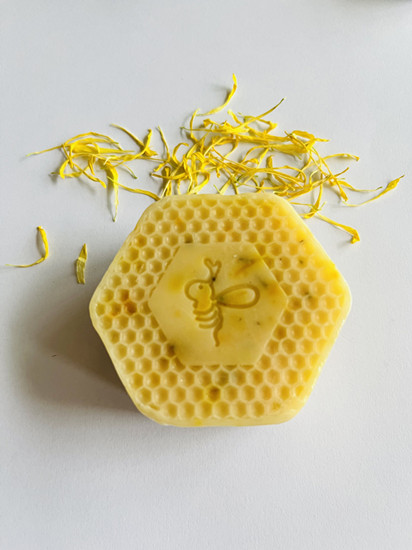 100% Natural handmade Calendula honey soap