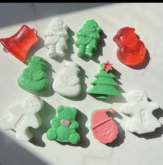 Christmas Serie shaped handmade soap